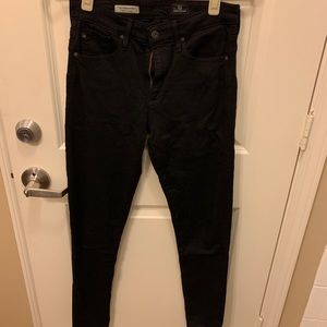 AG Farrah skinny black jeans